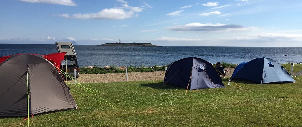 Seal Shore camping - the view from the site